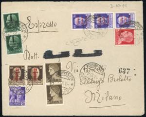 1944 - 25 cent., 30 cent., entrambi coppia, ... 