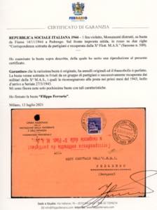 1944 - 1 lira Monumenti distrutti ... 