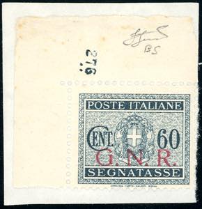 1943 - 60 cent. soprastampa G.N.R. di ... 