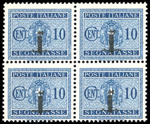 1944 - 10 cent., soprastampa fascetto ... 