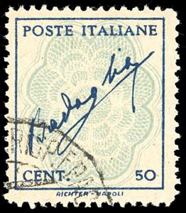 1944 - 50 cent. azzurro e celeste Badoglio, ... 