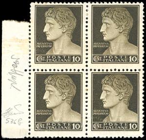 1945 - 10 cent., emissione di Novara, stampa ... 