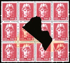 1945 - 2 lire, tiratura di Novara ... 