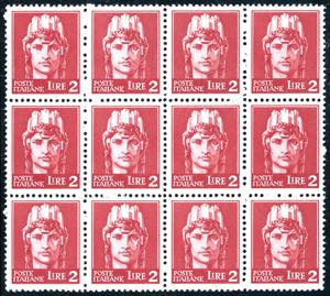 1945 - 2 lire, tiratura di Novara ... 