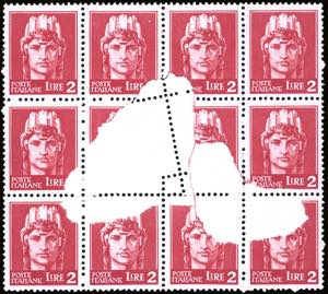 1945 - 2 lire, tiratura di Novara (541), ... 