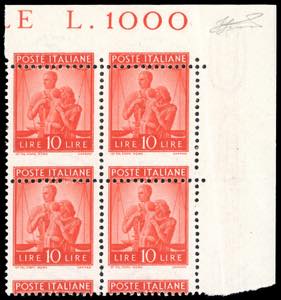 1947 - 10 lire arancio Democratica (559), ... 