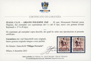 1959 - 25 lire Roma-Parigi, blocco ... 