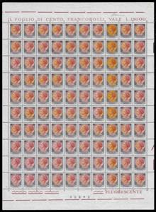 1968 - 130 lire Siracusana (1082), foglio ... 