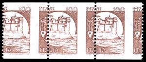 1988 - 100 lire Castelli in bobina (1528B), ... 