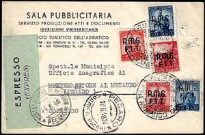 1948 - Cartolina espresso in esatta tariffa ... 