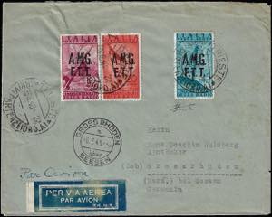 POSTA AEREA 1948 - 10, 20 e 25 lire Radio ... 