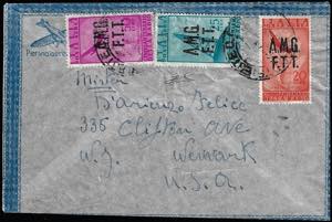 POSTA AEREA 1948 - 20, 25 E 50 lire Radio ... 