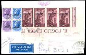 POSTA AEREA 1953 - 1.000 lire Campidoglio, ... 