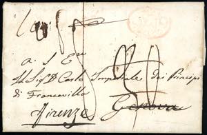 1824- Lettera prefilatelica da Napoli ... 