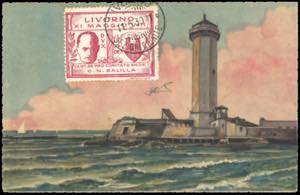 LIVORNO 1930 - 30 cent. Mussolini rosa (1), ... 