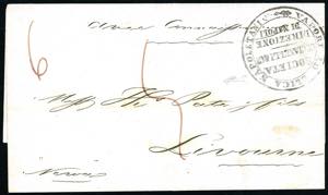 1853 - Lettera prefilatelica da Napoli ... 