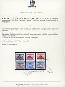 PIACENZA SEGNATASSE 1945 - ... 