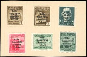 VALLE CANNOBINA 1944 - Serie completa di 6 ... 