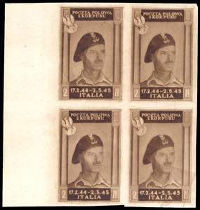 1946 - 2 zl. bruno cioccolato chiaro, non ... 