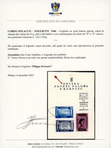 FOGLIETTI 1946 - Foglietto su ... 