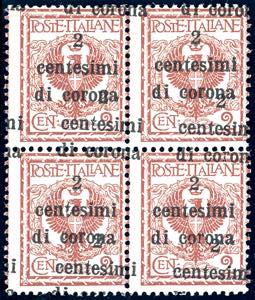 TRENTO E TRIESTE 1919 - 2 cent. su 2 cent., ... 