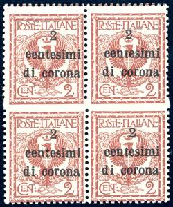 TRENTO E TRIESTE 1919 - 2 cent. su 2 cent., ... 
