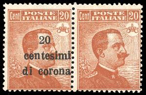 TRENTO E TRIESTE 1919 - 20 cent. su 20 ... 