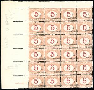 TRENTO E TRIESTE SEGNATASSE 1919 - 5 su 5 ... 