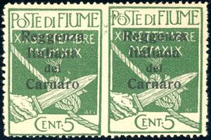 FIUME 1920 - 5 cent. soprastampato Reggenza ... 