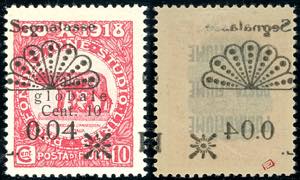 FIUME SEGNATASSE 1921 - 0,04 lire su 10 ... 