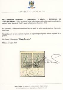 EMISSIONI DI ARGOSTOLI 1941 - 20 ... 