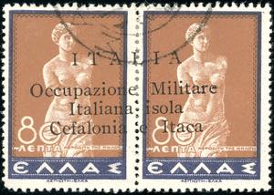 EMISSIONI DI ARGOSTOLI 1941 - 80 l. + 80 l. ... 