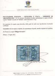 EMISSIONI DI ARGOSTOLI 1941 - 1 d. ... 