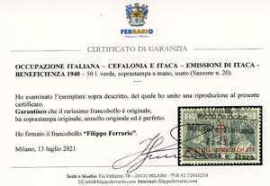 EMISSIONI DI ITACA 1941 - 50 l. ... 