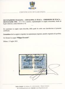 EMISSIONI DI ITACA SEGNATASSE 1941 ... 