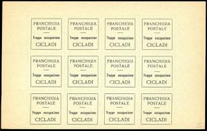 ISOLE CICLADI 1941 - Marca per la franchigia ... 