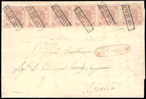 1859 - 2 grana rosa chiaro, I tavola, ... 