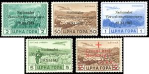 OCCUPAZIONE TEDESCA MONTENEGRO POSTA AEREA ... 