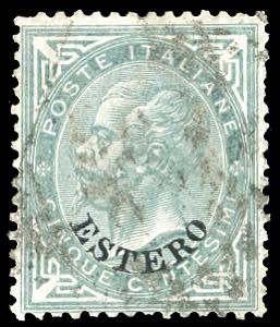 EMISSIONI GENERALI 1874 - 5 cent. De La Rue, ... 
