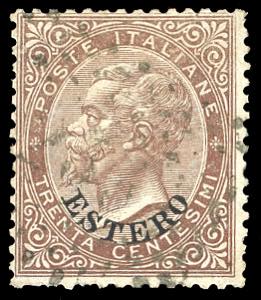 EMISSIONI GENERALI 1874 - 30 cent. De La ... 