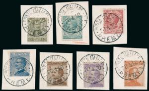 ALBANIA-PREMETI 1920 - Floreale, Leoni, ... 