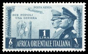 POSTA AEREA 1941 - 1 lira Fratellanza ... 