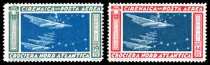 POSTA AEREA 1933 - Crociera di Bollo, serie ... 