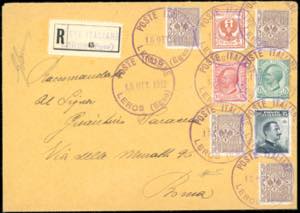 LERO 1912 - Busta raccomandata con ... 