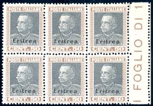 1928 - 50 cent. Parmeggiani (128), blocco di ... 