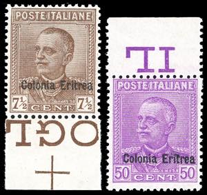 1928/29 - 7 1/2 e 50 cent. soprastampati ... 