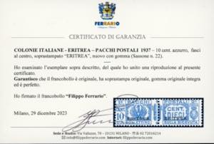 PACCHI POSTALI 1937 - 10 cent. ... 