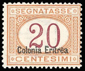 SEGNATASSE 1920 - 20 cent., soprastampa in ... 