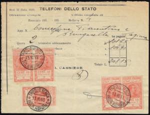 1933 - 10 cent. marca da bollo delle ... 