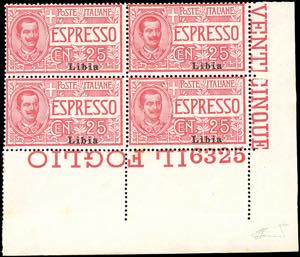 ESPRESSI 1915 - 25 cent. rosa, soprastampa ... 